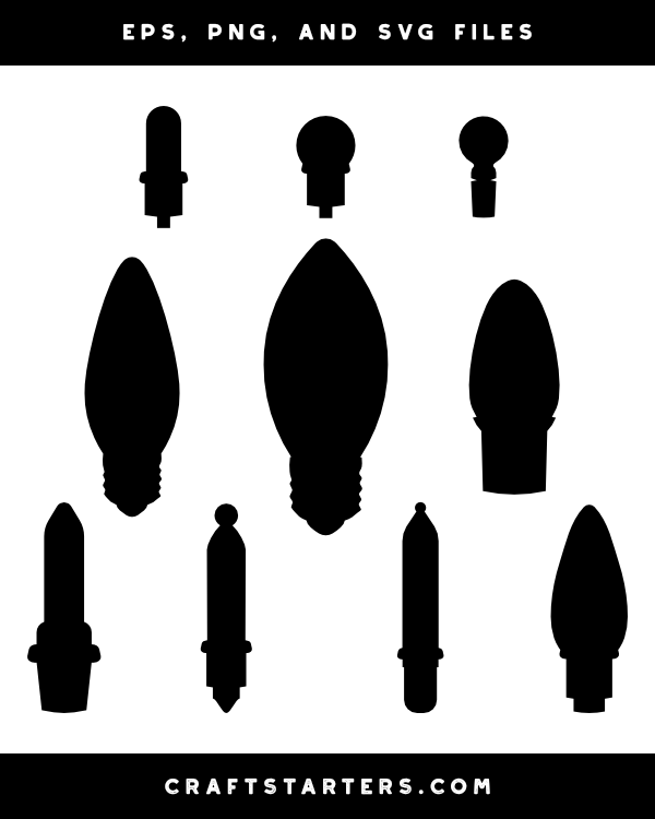 christmas light bulb clipart