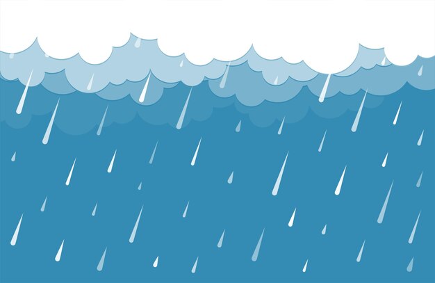 Cloud with rain drops clipart. Weather forecast for rain icon - Clip ...