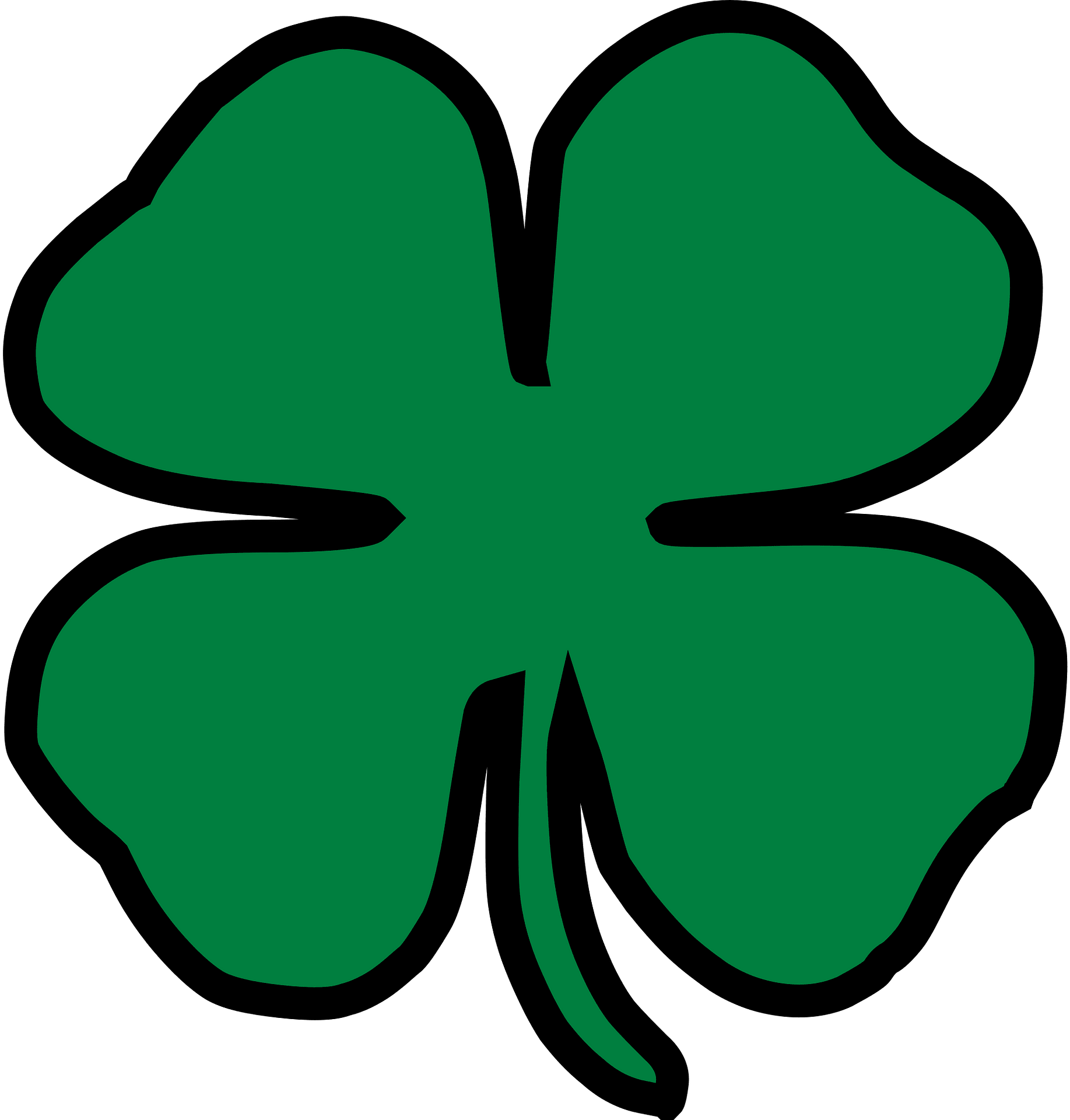 Four Leaf Clover Icon Stock Illustration - Download Image Now - Clip Art  Library