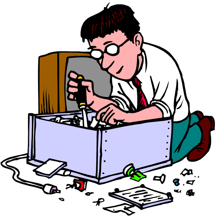 Boy Mechanic Repairing Toy Car Using Screwdriver Royalty Free SVG - Clip  Art Library