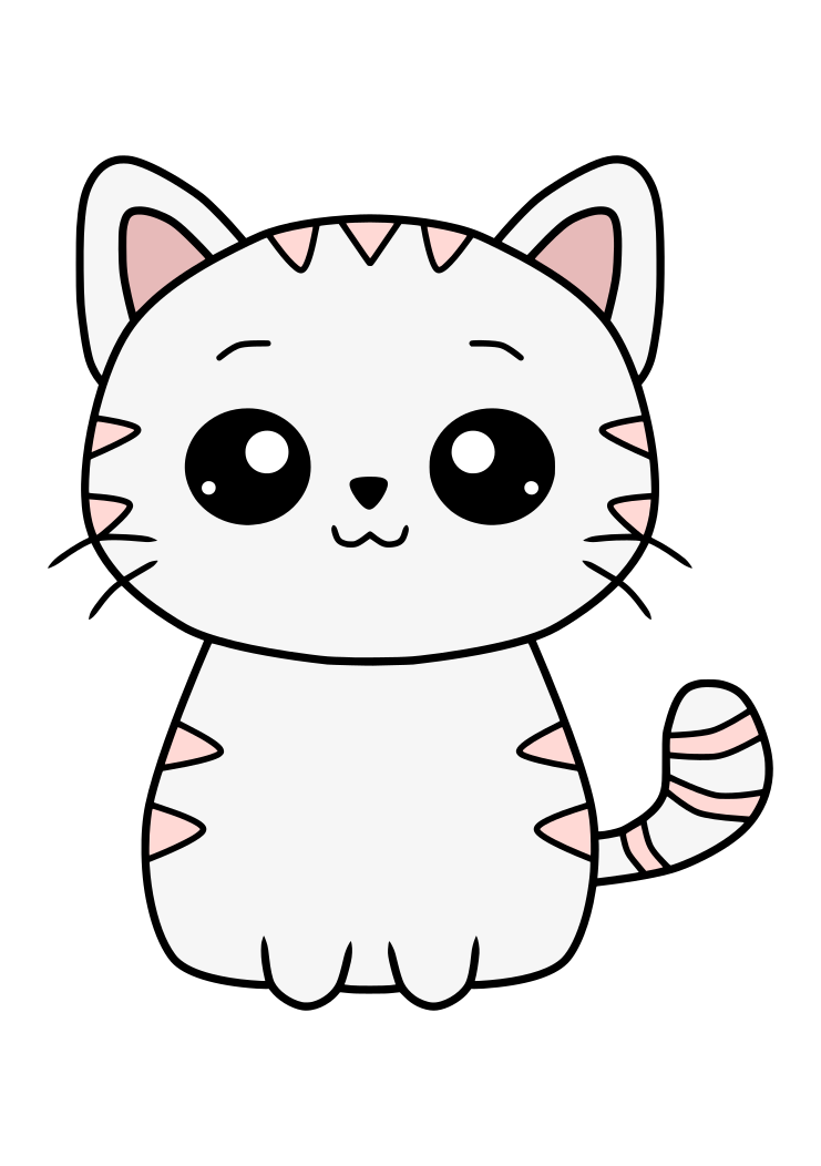 Cute Cartoon Cat Set Stock Illustration - Download Image Now