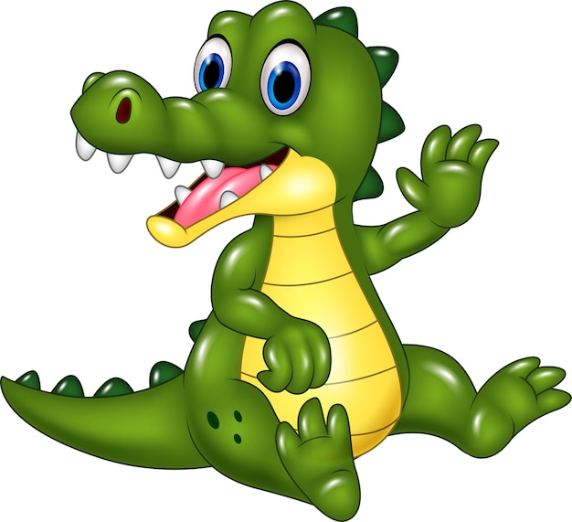 cute alligator clipart