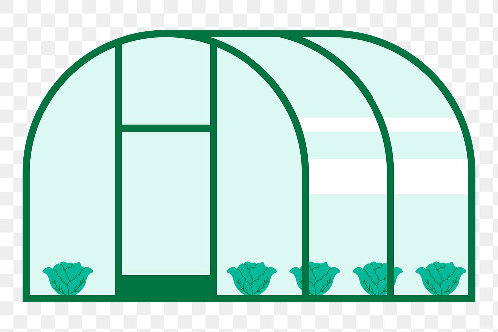 Greenhouse thin line icon, garden and farm, glasshouse sign Clip Art Library