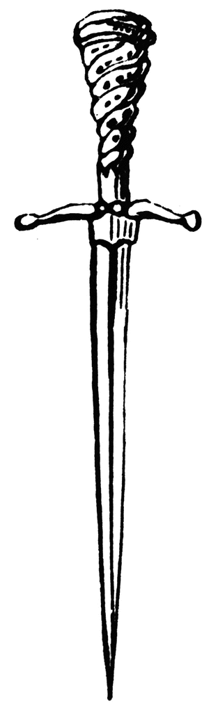 Dagger emoji clipart. Free download transparent .PNG