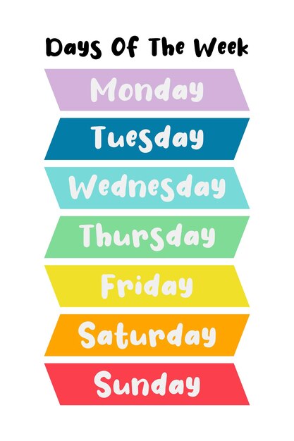 Clipart Days Of The Week Free Images At Clker Vector Clip 
