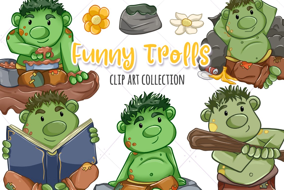 Trolls Clipart by Bunny On A Cloud