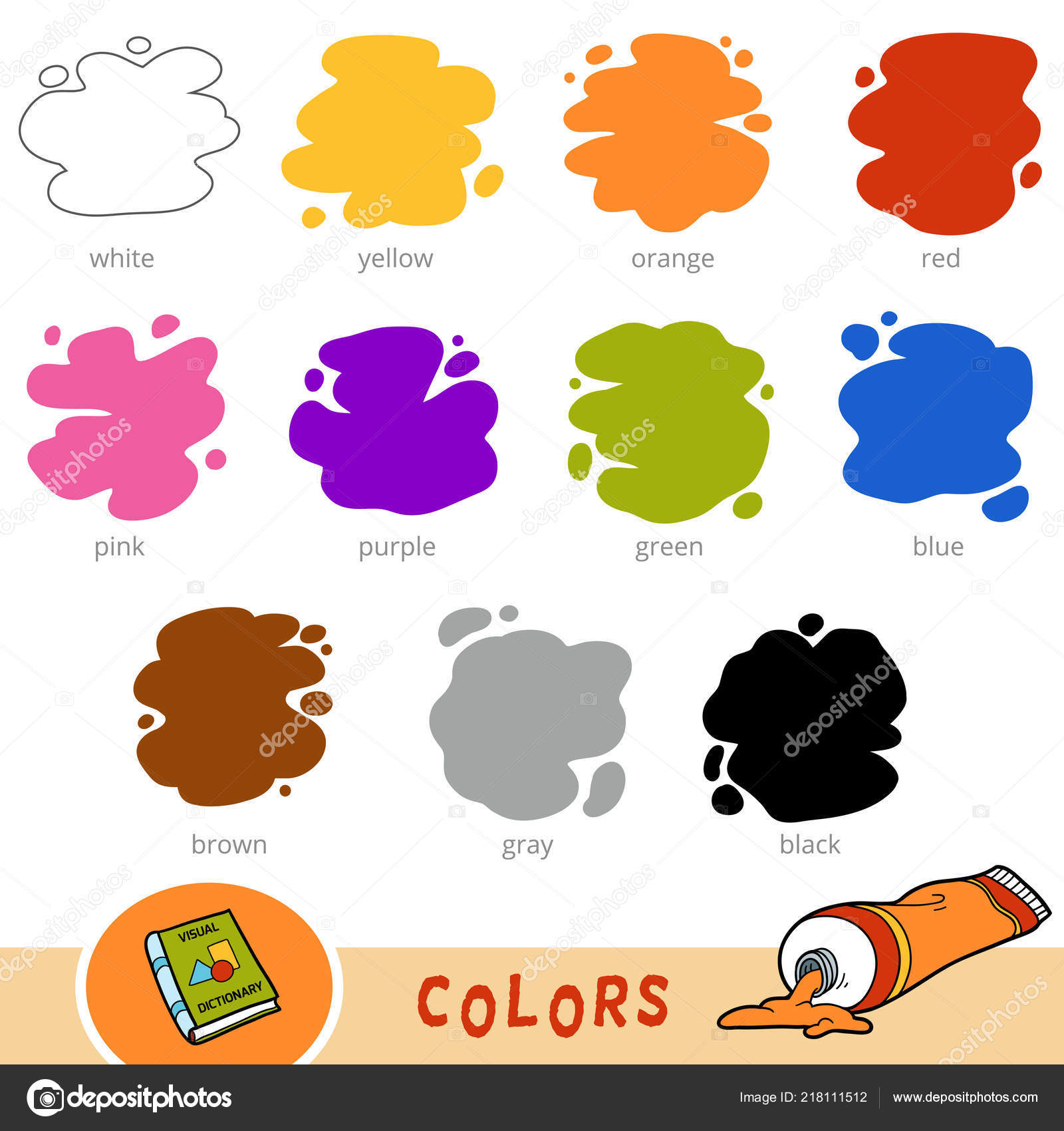 Clip Art: Big Crayons Color I