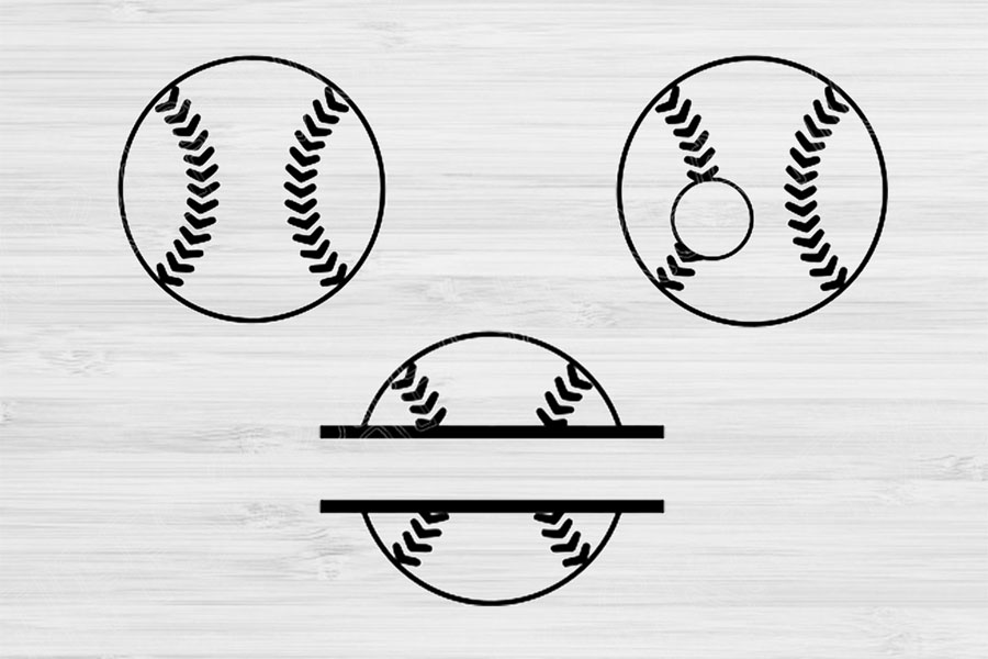 Half Baseball Svg - Free SVG Files - Clip Art Library