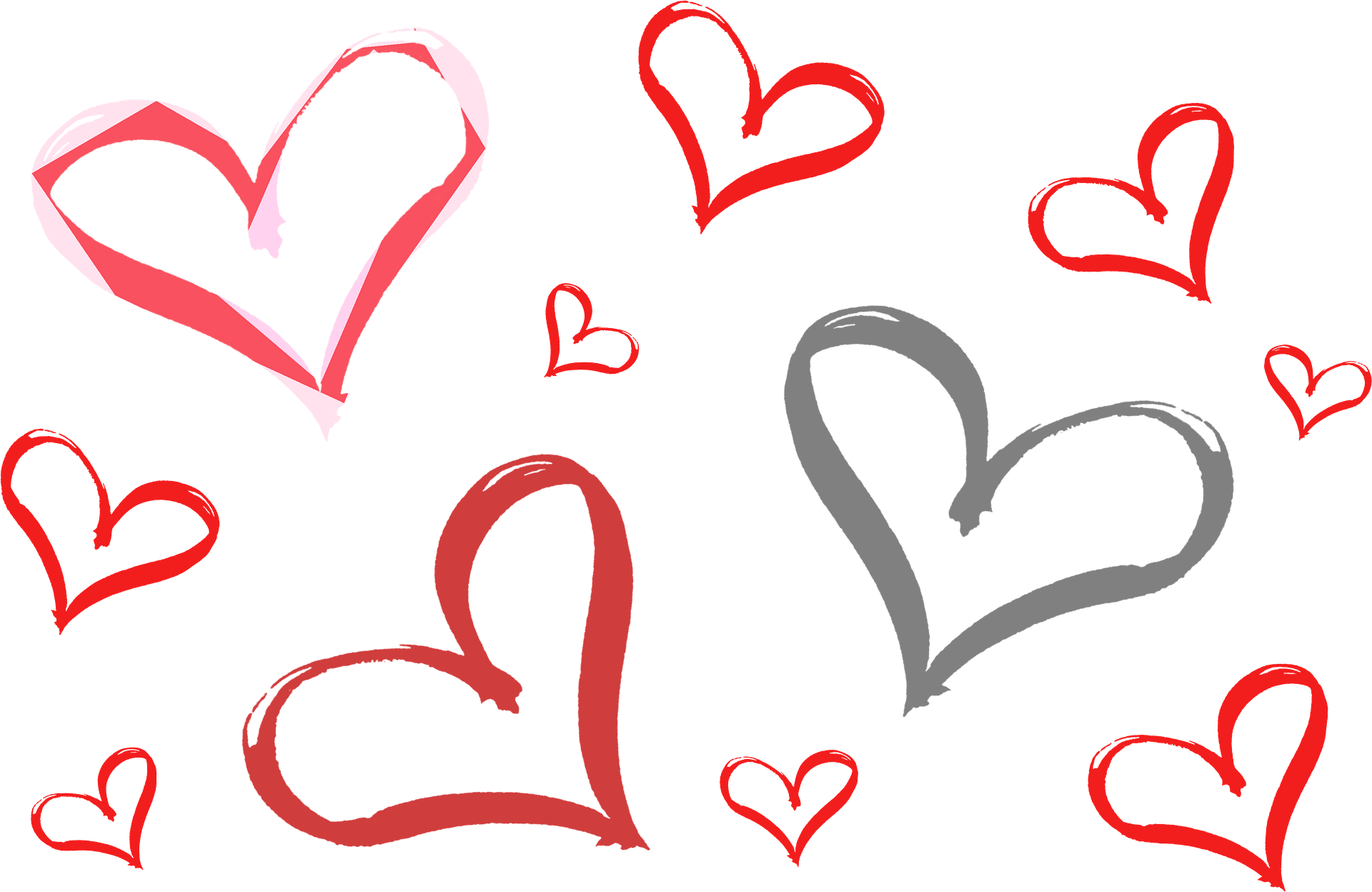 Background hearts valentine drawing free image download