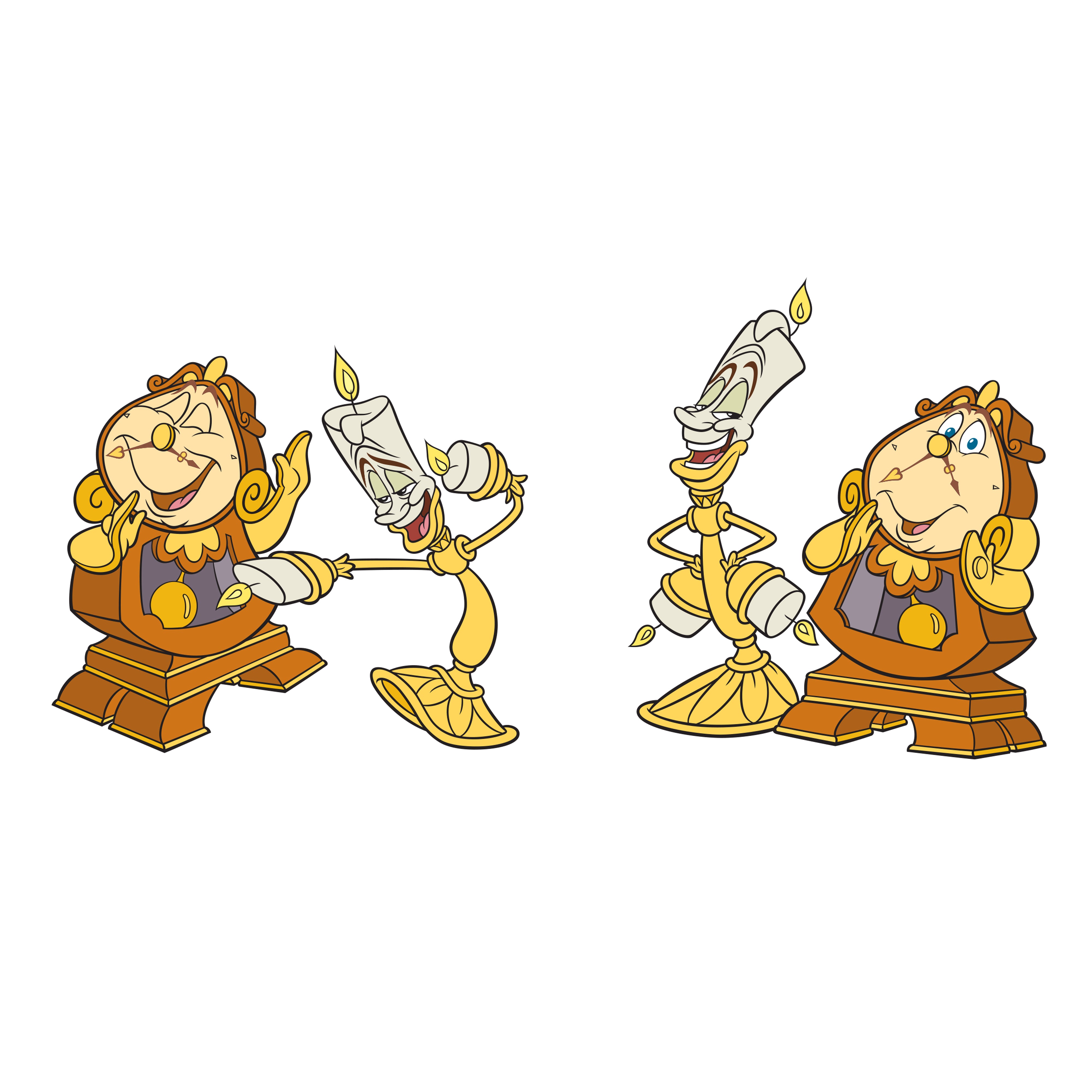 Lumiere & Cogsworth Clip Art Images | Disney Clip Art Galore - Clip Art ...