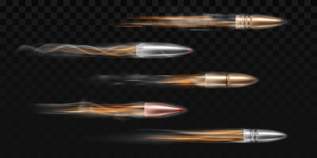 flying bullet clipart