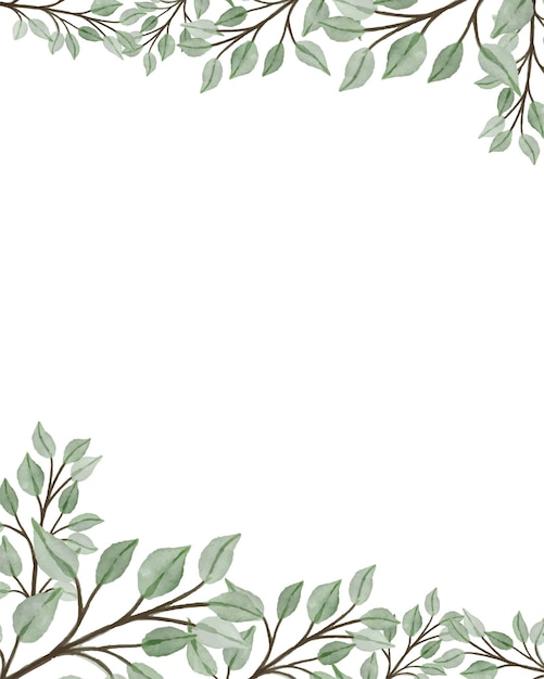greenery border clipart