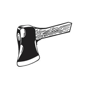 Premium Vector | Vector axe illustration hand drawn hatchet sketch 