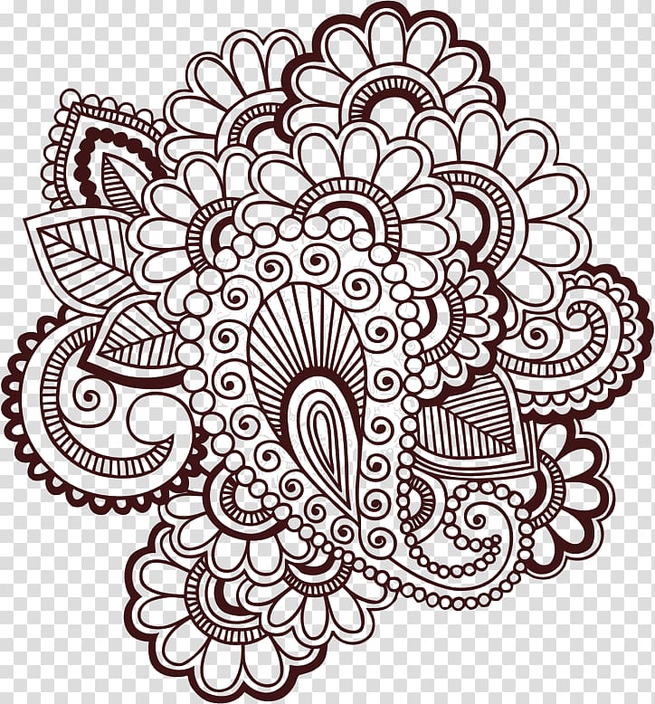 Vector Graphics Mandala Tattoo Mehndi Henna - Flora Transparent PNG