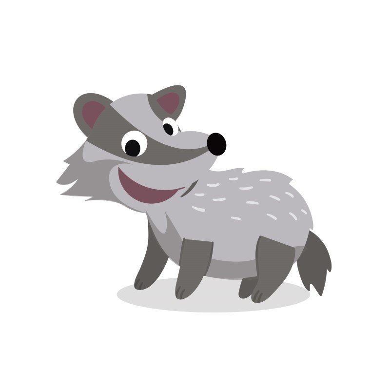 honey badger clipart