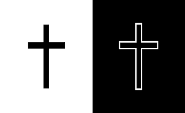 Cross Symbol Silhouette Vector Images - FreePatternsArea