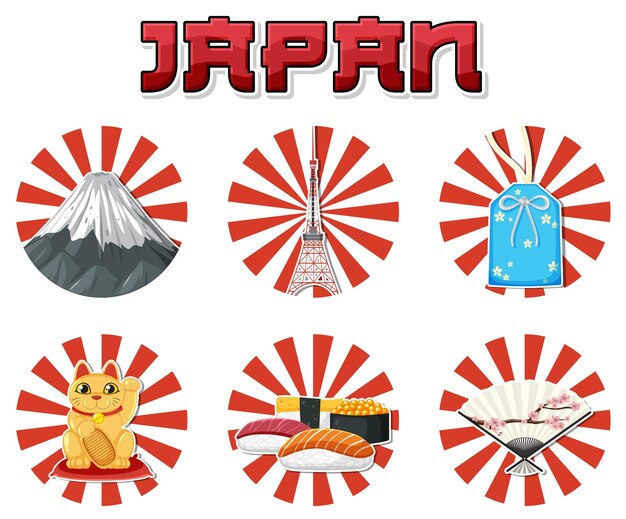 Japan Clipart Vector Pack, Japanese Doodles, Asia Clipart, Japanese  Vectors, Japan Graphics, Japanese Stickers, SVG, PNG File 