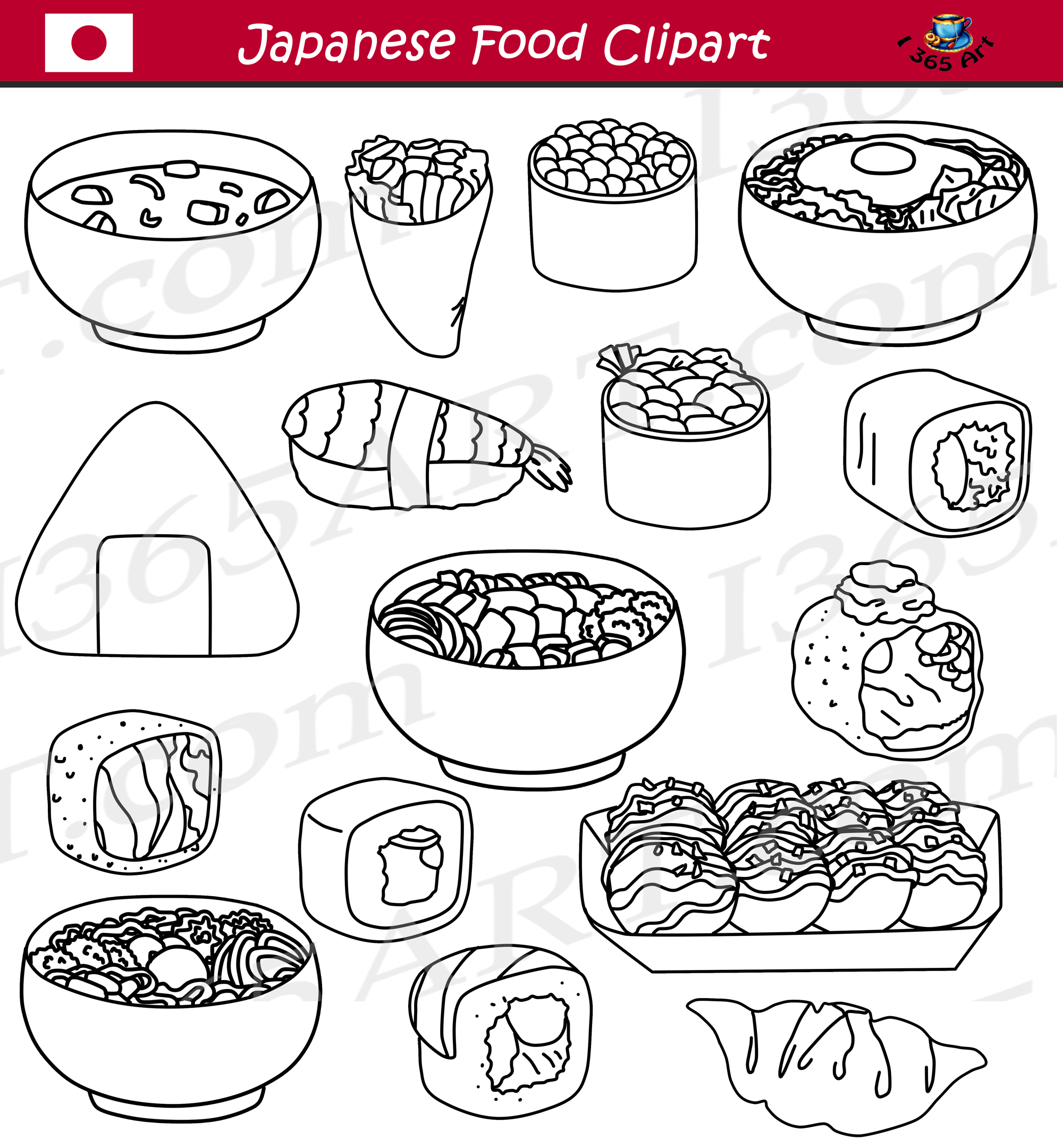 Japan Clipart Vector Pack, Japanese Doodles, Asia Clipart, Japanese  Vectors, Japan Graphics, Japanese Stickers, SVG, PNG File 