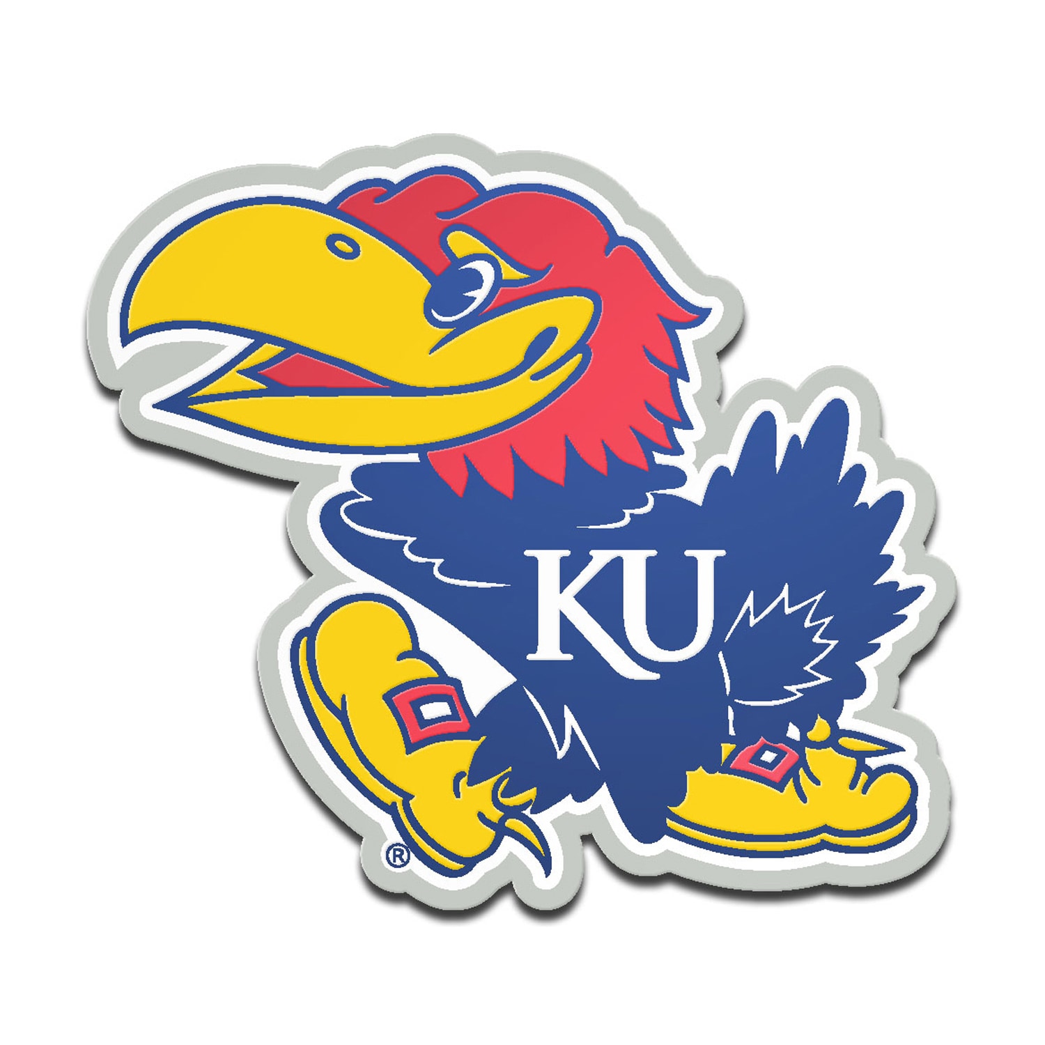 Aminco NCAA Kansas Jayhawks Team Logo Pin, team color