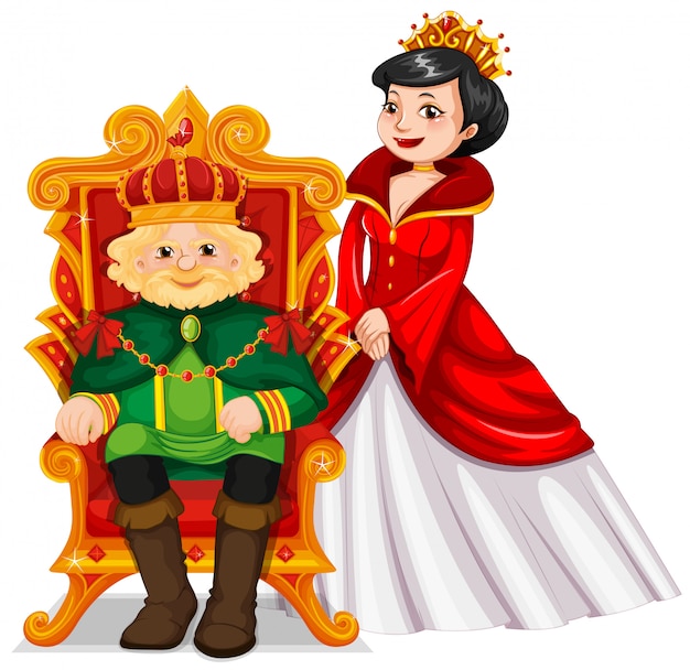 king and queen clipart