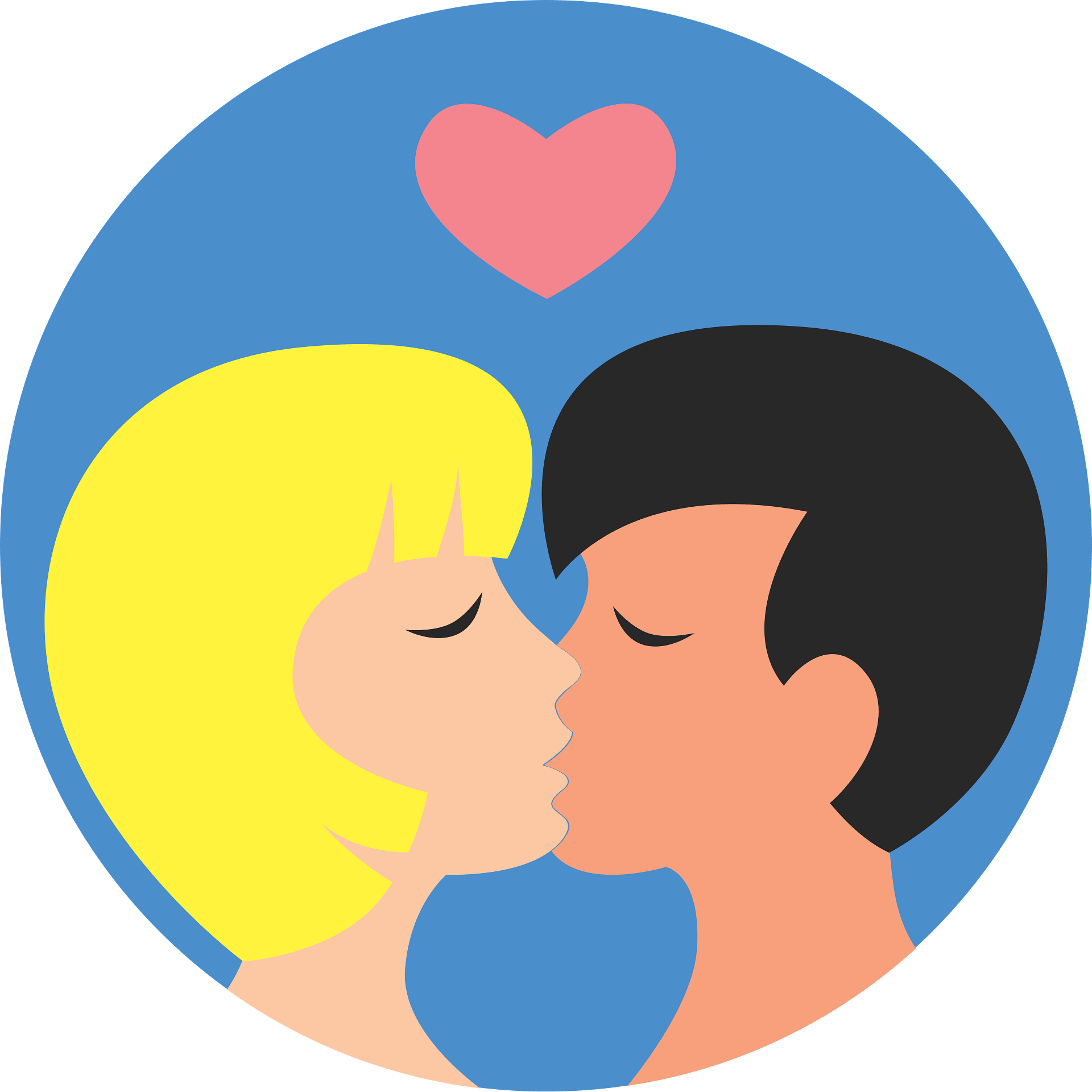 Silhouette Of Guy And Girl Kissing Vector Clipart Image Free Clip Art Library 1325