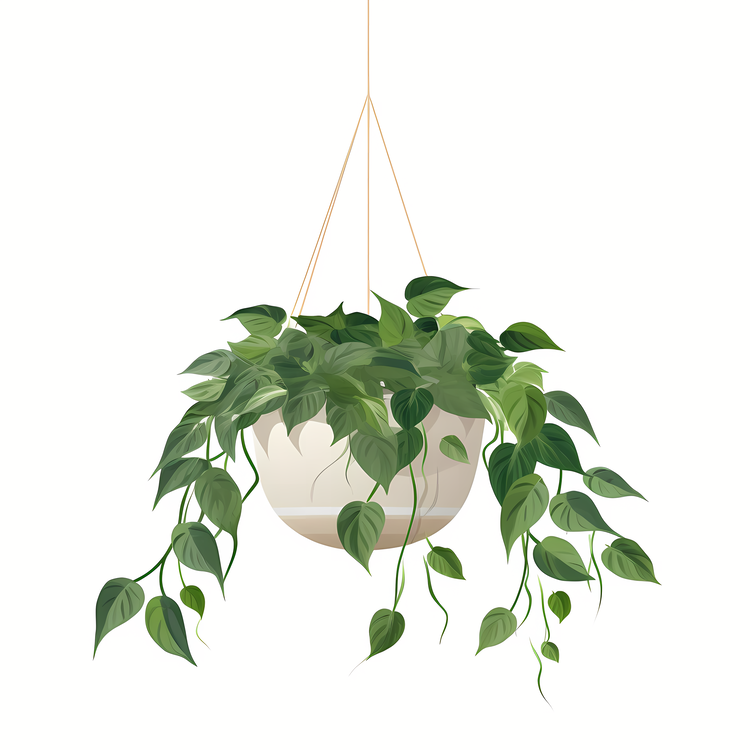 Hanging Plants Clip Art Set - Clip Art Library