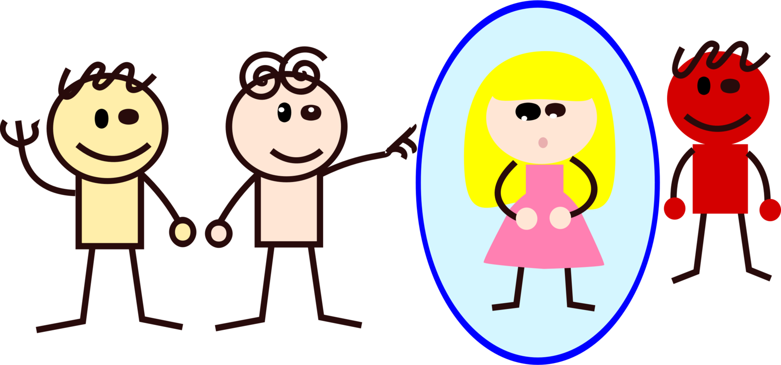 he and she is clip art