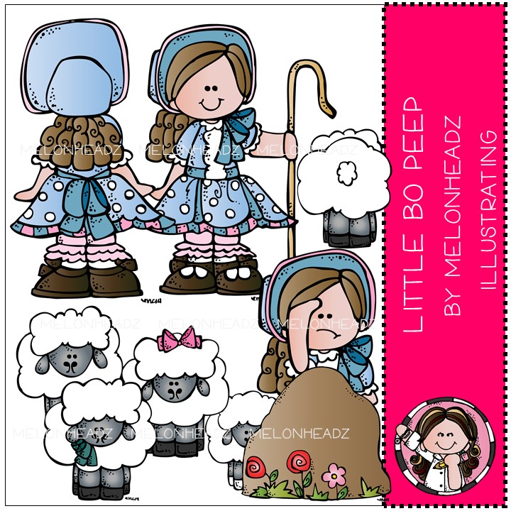 Little Bo Peep Clip Art Graphic by Keepinitkawaiidesign · Creative