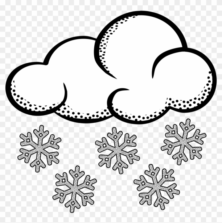 Clip Art: Weather Icons: Snow Color Labeled I abcteach.com