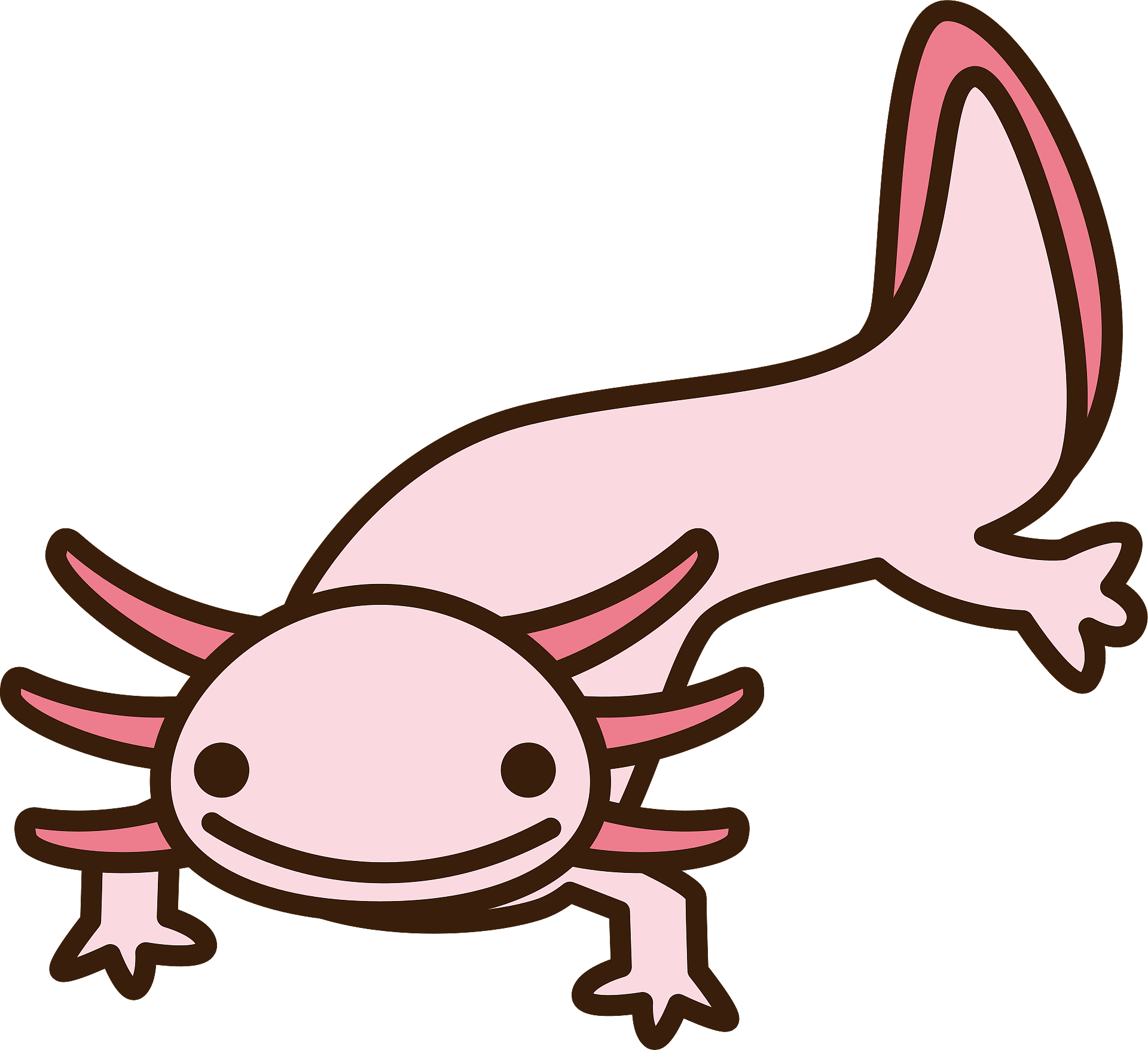 Salamander Clipart-blue green amphibian salamander clipart