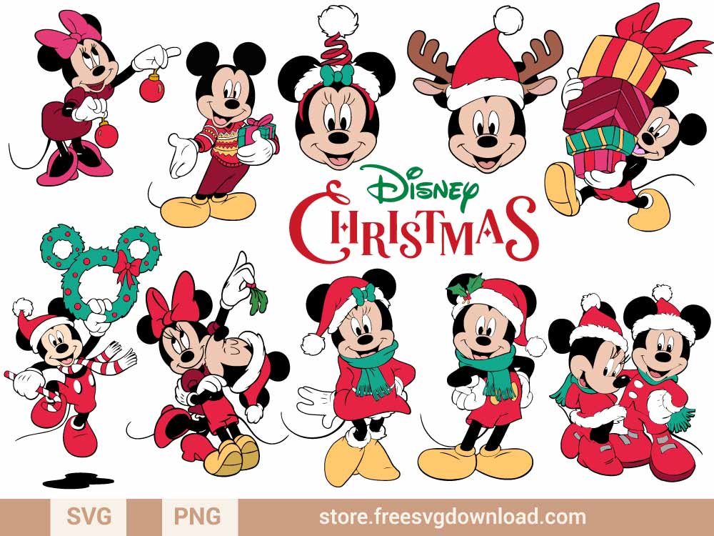 Christmas Mickey Mouse T Shirt Heat Iron on Transfer Decal - Clip Art ...