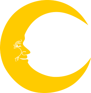 Crescent Moon Clip Art - White Half Moon Png - Free Transparent 
