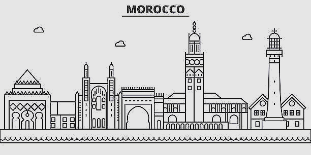 Country Flag Skull Morocco ClipArt SVG – ClipArt SVG