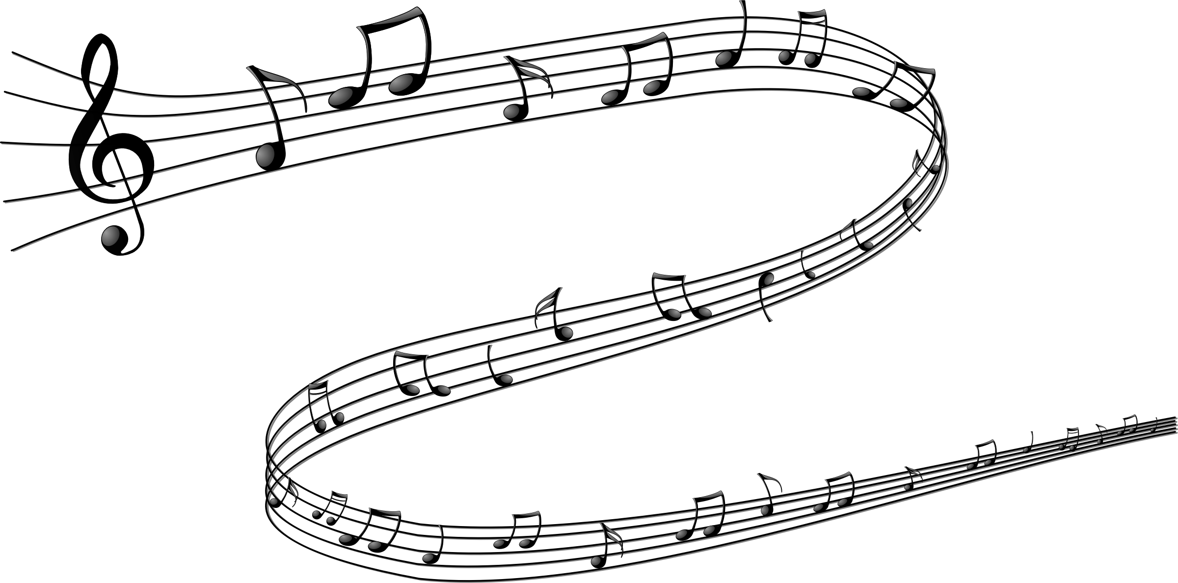 transparent music notes clipart