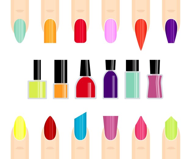 Nail Artist Clipart Set Nail Polish Clipart Nails Clipart Etsy Clip