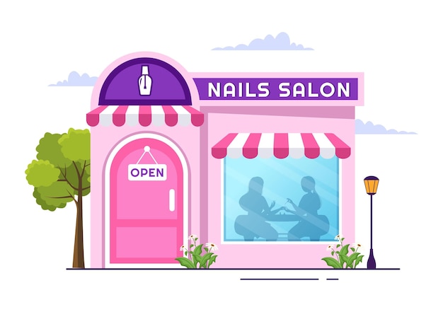 Nail Salon Cartoon Objects and Symbols Collection - Design Cuts