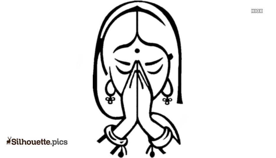 Namaste India PNG - black and white, clip art, computer icons - Clip ...