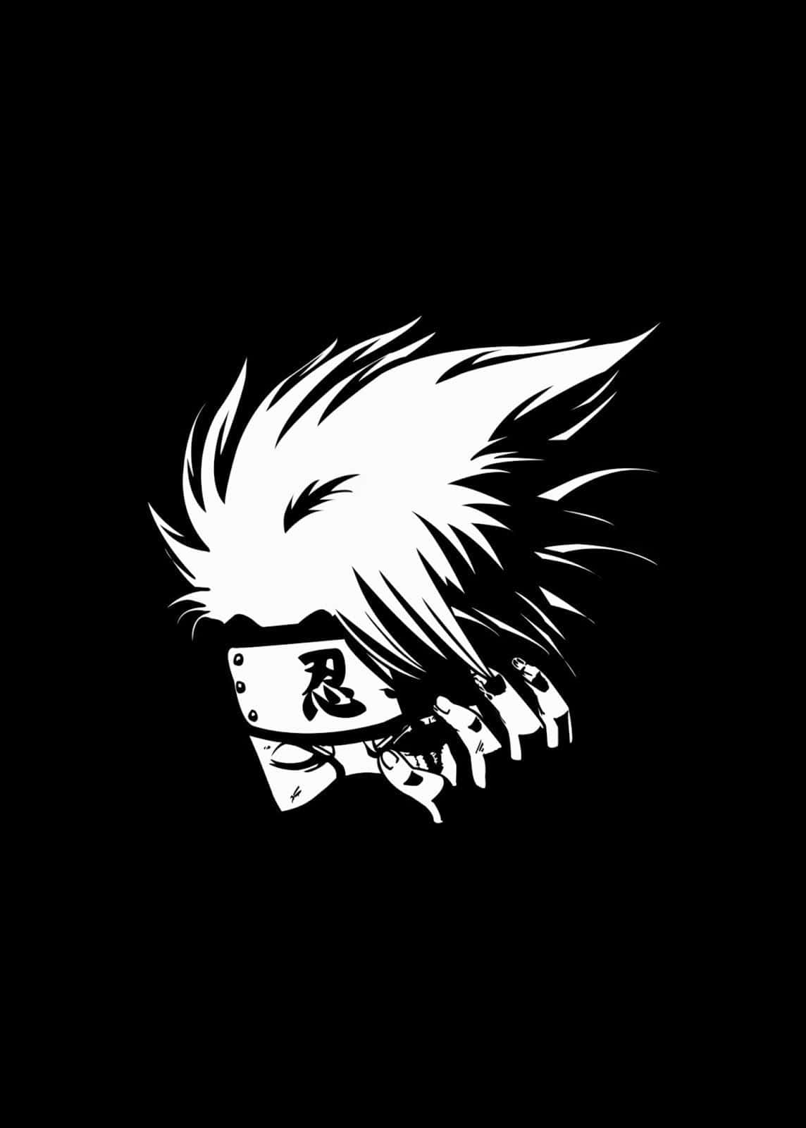 naruto clipart black and white