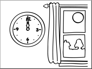 Noon Clock Time Clip Art at Clker.com - vector clip art online - Clip ...
