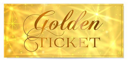 golden ticket clipart