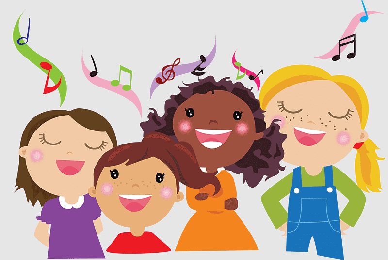 choir singing clipart