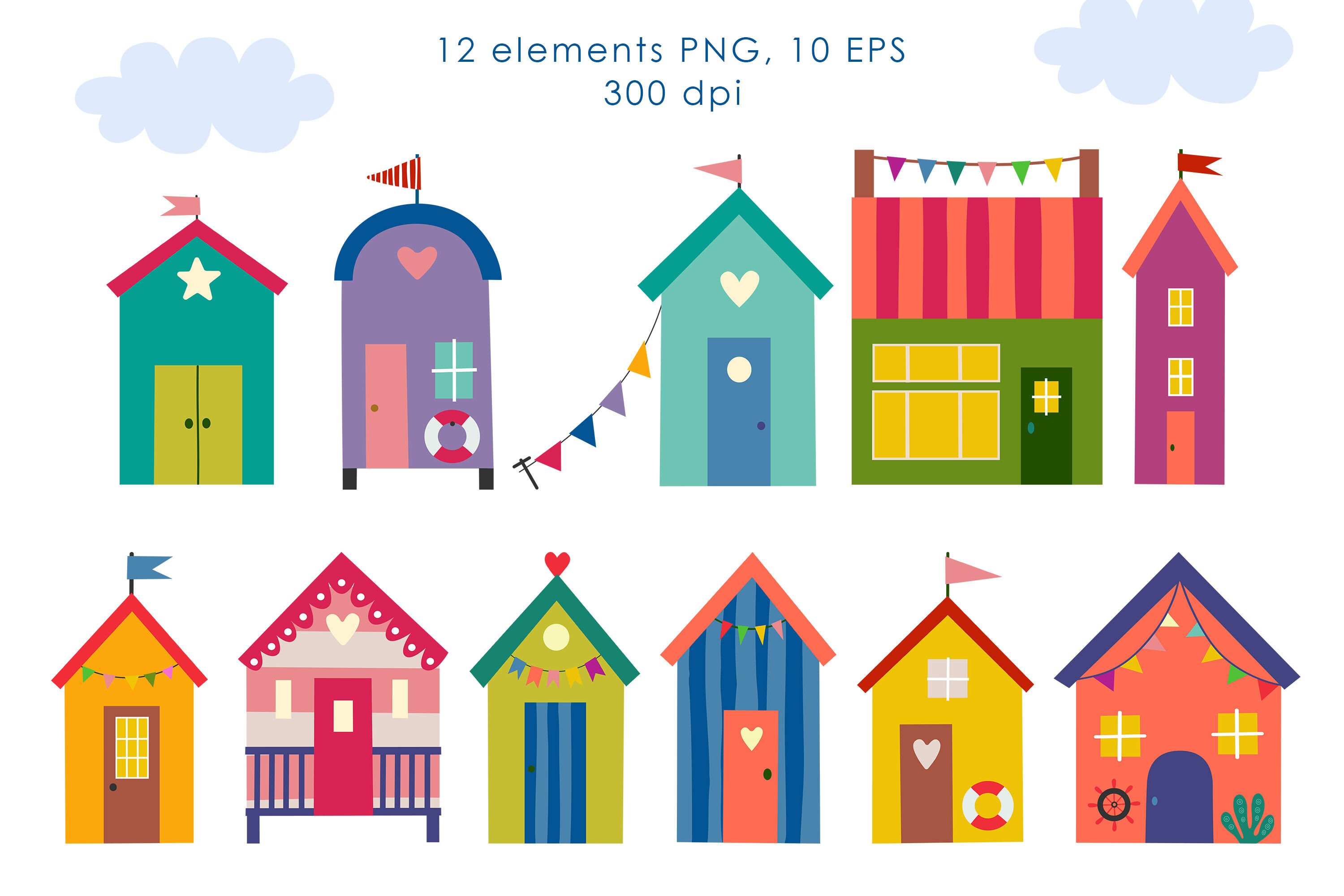 digital-clipart-by-the-seaside-beach-hut-nautical-ocean-etsy-uk