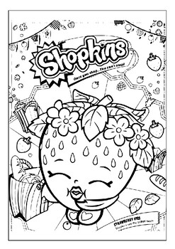 shopkins black and white clipart