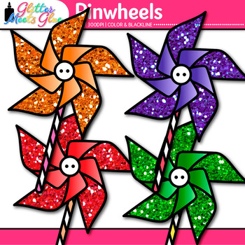 Pinwheel Clipart - Vector Graphics | Illustrations ~ Creative Market
