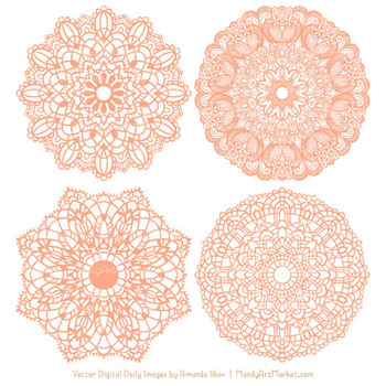 lace doily clipart