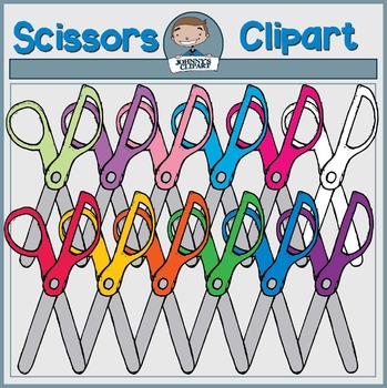 Clip Art: Scissors 1 Closed Color I