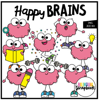 happy brain clipart