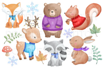 woodland animal clipart