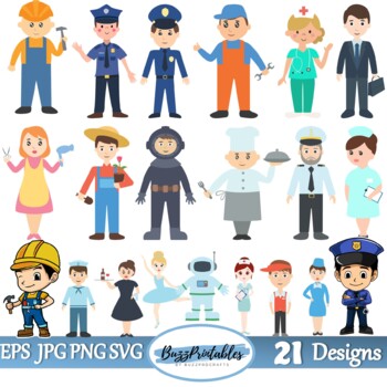 Free Commercial Use Clipart Kid With Many Toys And Pens Cartoon 