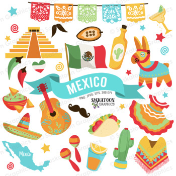 Cinco De Mayo Clipart. Mexican Fiesta Clip Art. Digital 5 De - Etsy ...